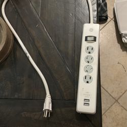Dual USB Port Surge Protector 