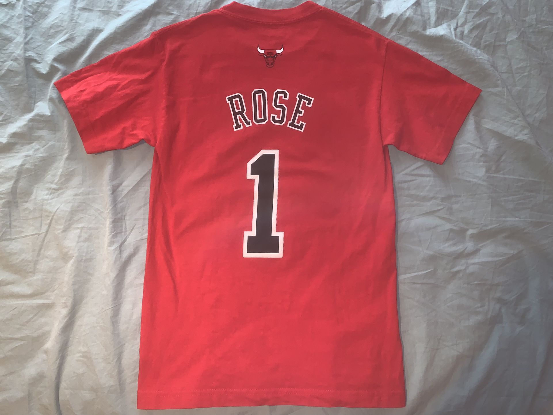 Derrick Rose Chicago Bulls Red Adidas Shirt; Men’s S