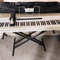 MUSTAR Digital Piano 88 Key Weighted with Stand