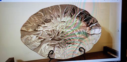 Vintage Silver Plated Leaf 🍃 Footed Tray Dish