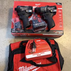 Milwaukee M12 FUEL 12-Volt Lithium-Ion Brushless Cordless Hammer Drill and Impact Driver Combo Kit 