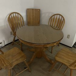 Solid Wood Table & Chairs 
