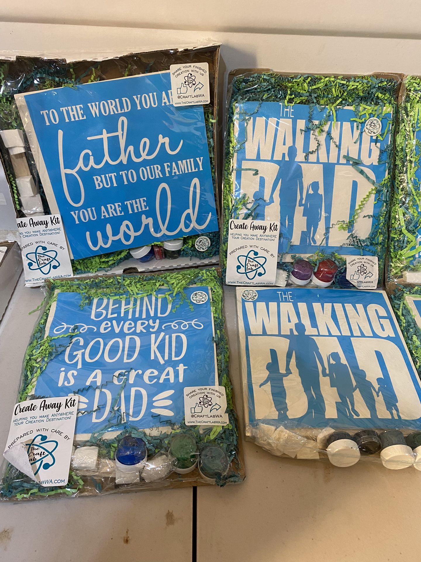 DIY 9inx9in Wooden Sign For Father's Day