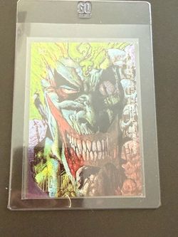 1994 SKYBOX DC MASTER SERIES DOUBLE - SIDED SPECTRA BATMAN - THE JOKER DS2