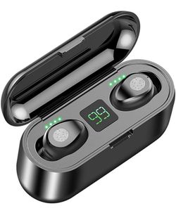 Touch Control Wireless Bluetooth Earphones, Mini F9 5.0 TWS IPX5 Waterproof Touch Wireless Stereo Bluetooth Headset, Mini Stealth Sports Headphones