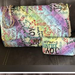 Graffiti Purse And Wallet Set
