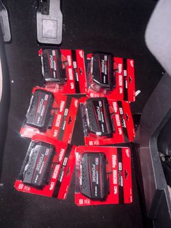 Milwaukee M18 RedLithium Forge Battery Pack Lot