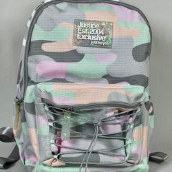 Justice Pastel Camo Backpack