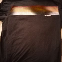 Brooks Running Shirt - Men's XL - Black with Retro Stripes - Barely Used