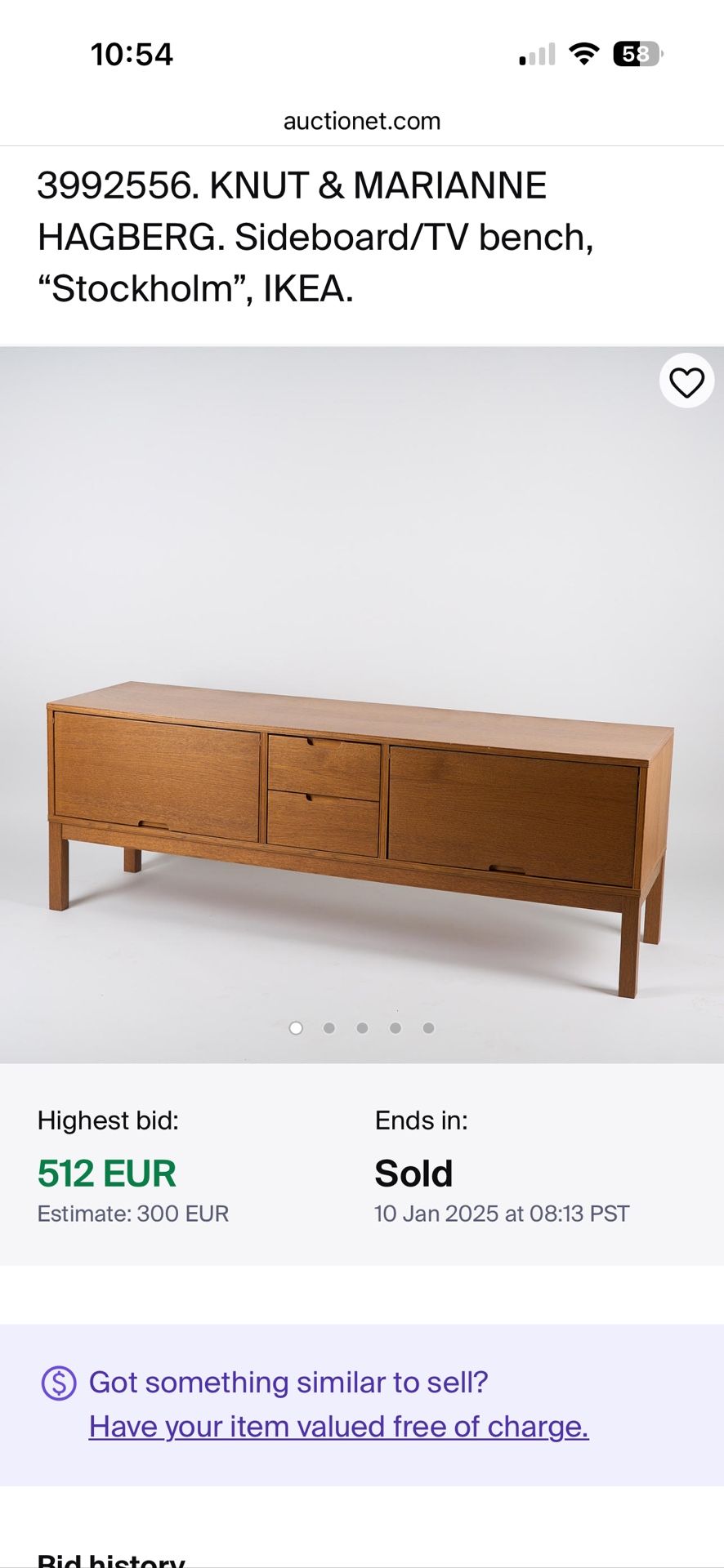 2006-2013 IKEA Stockholm TV Bench Media Console