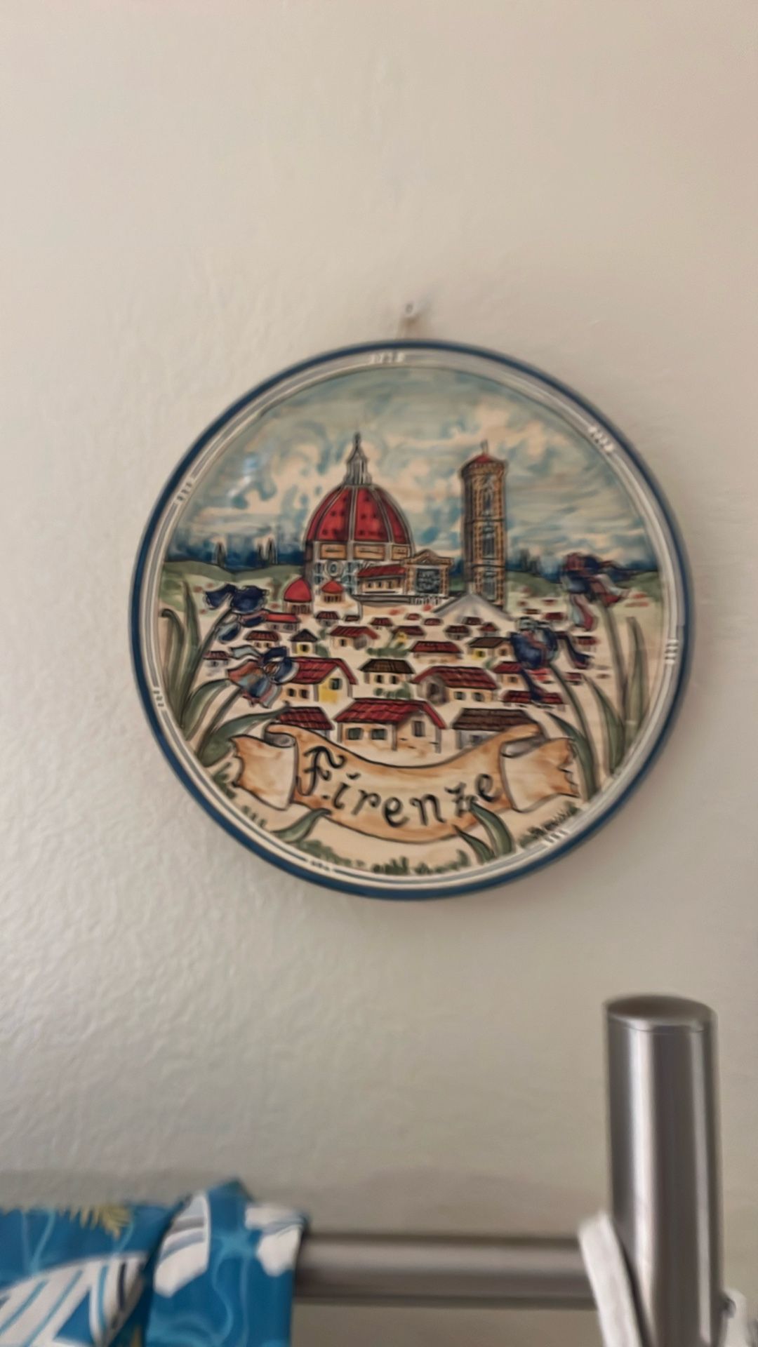 Hand Painted Plate Firenze Florence 