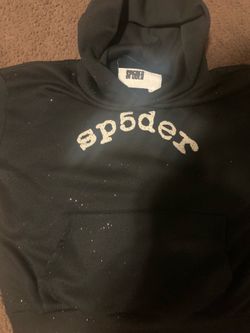 Black rhinestone spider hoodie