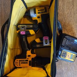$125 No Lower Dewalt 20 Volt Max Drill And Impact Driver Kit With Batteries Charger And Carry Bag