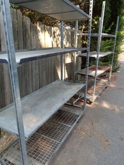 Galvanized Mobile shelving
