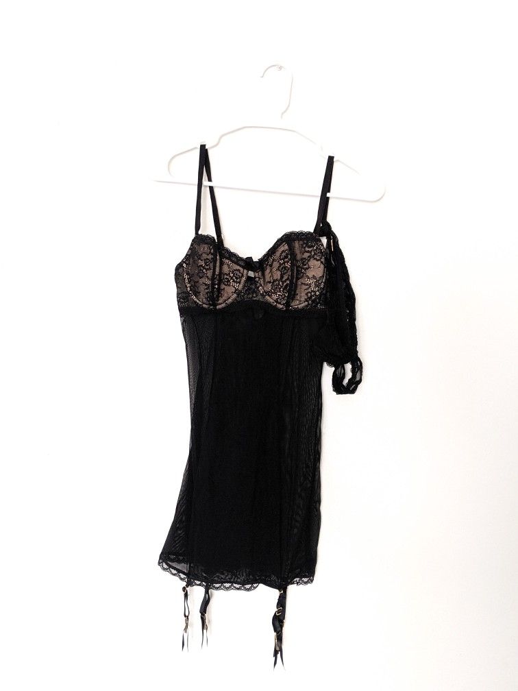 Vintage Euro Corset Slip Dress 