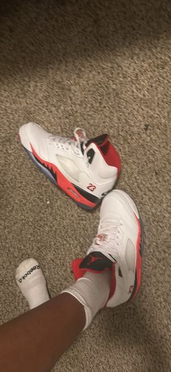 Jordan 5s fire red