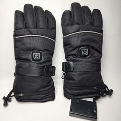 Heated Gloves for Men Women Battery(AA) Heating Winter Outdoor Skiing Cycling LARGE