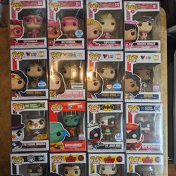 Lot Of Funko Pops - DC Themed
