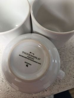 Threshold Porcelain White Mugs Set