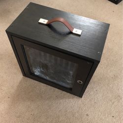 14x14x8in  Wooden Phone Holder With Door 