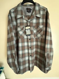 Pendleton Board Shirt 3X size / 1963 Throwback - Blue /Brown Ombre