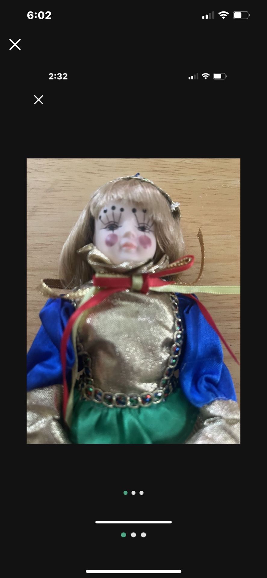 Vintage Ornament Porcelain Never Used