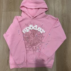 Og Pink Web Sp5der Hoodie