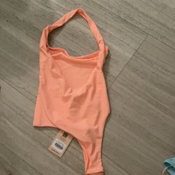 Orange tiger Mist Bodysuit Xs