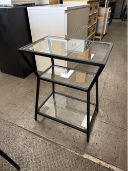 Small Glass Side End Table