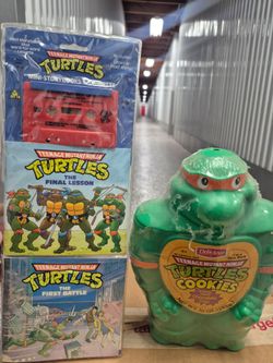 1990 Teenage Mutant Ninja Turtles Michelangelo Cookie Jar & Coin Bank - SEALED