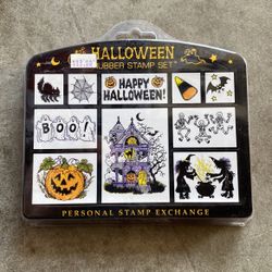 Halloween Rubber Stamp Set