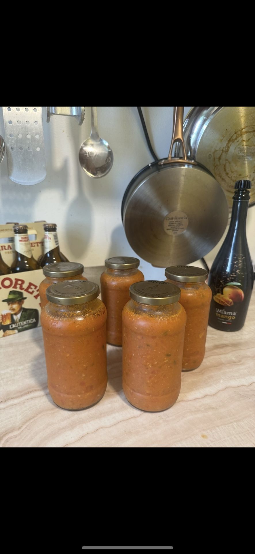 Home Made Authentic Napoli Style Red Sauce And Vodka Sauce