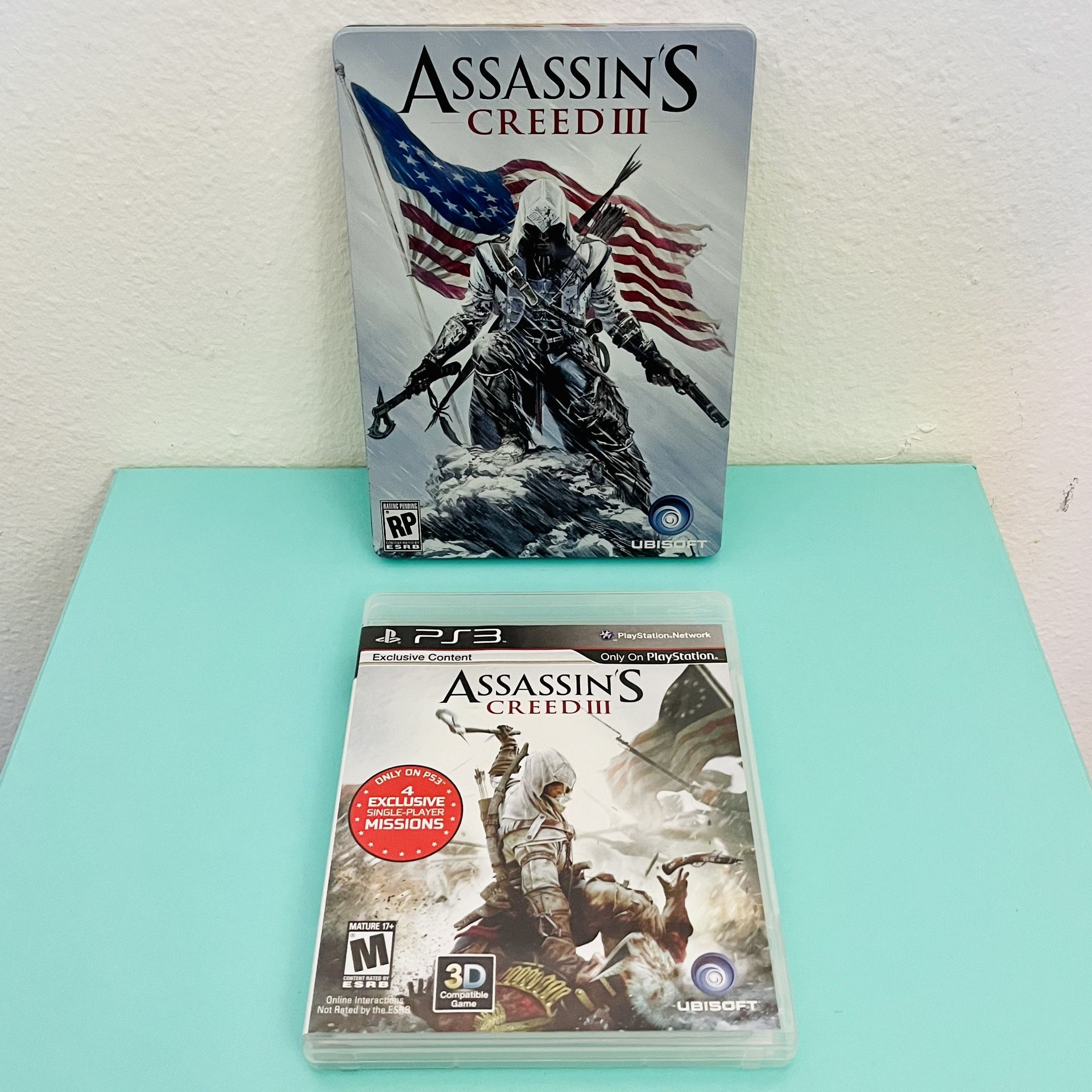Assassin’s Creed III Steelbook Edition (PS3, 2012) CIB
