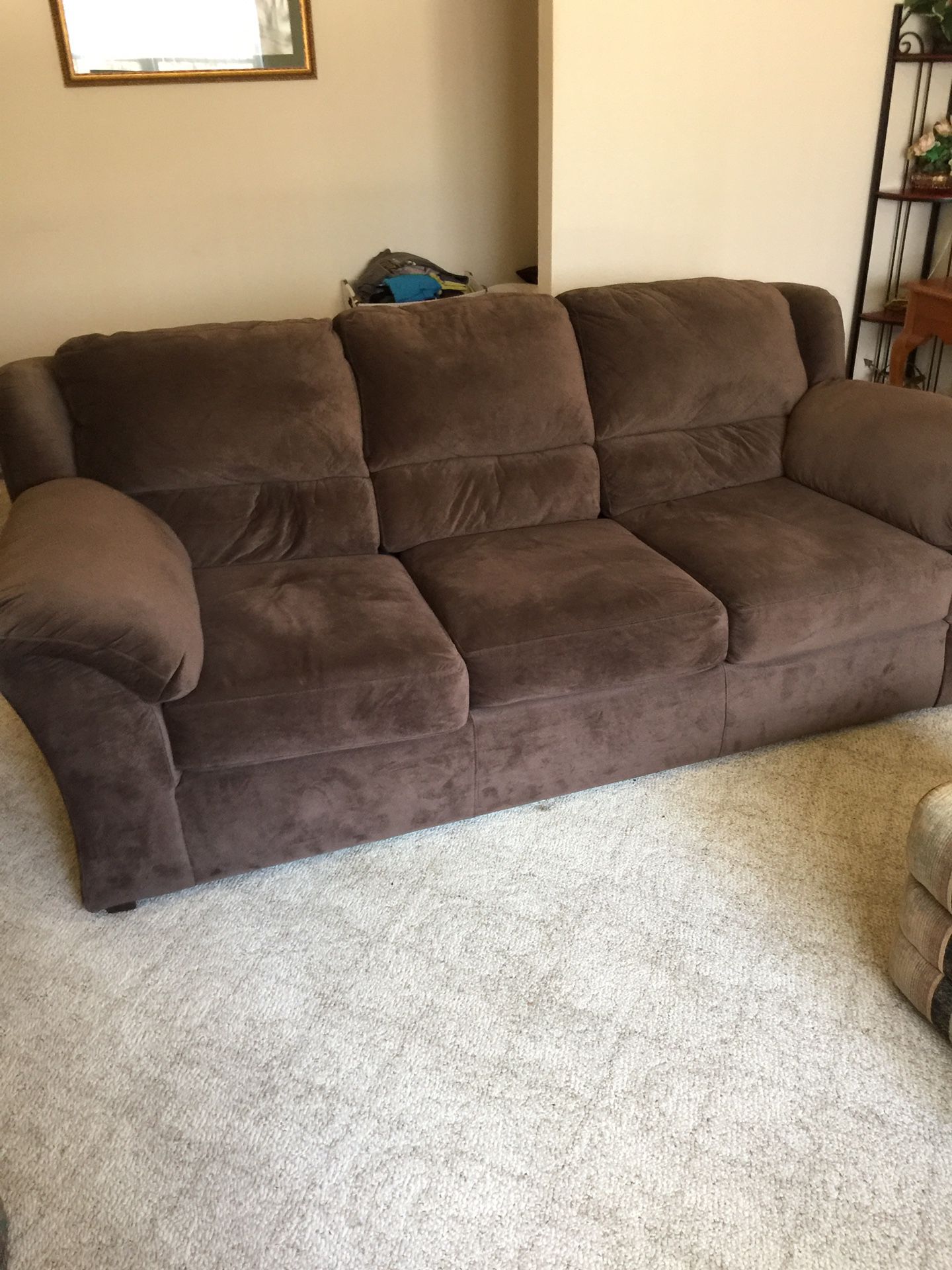 Brown Microfiber Couch