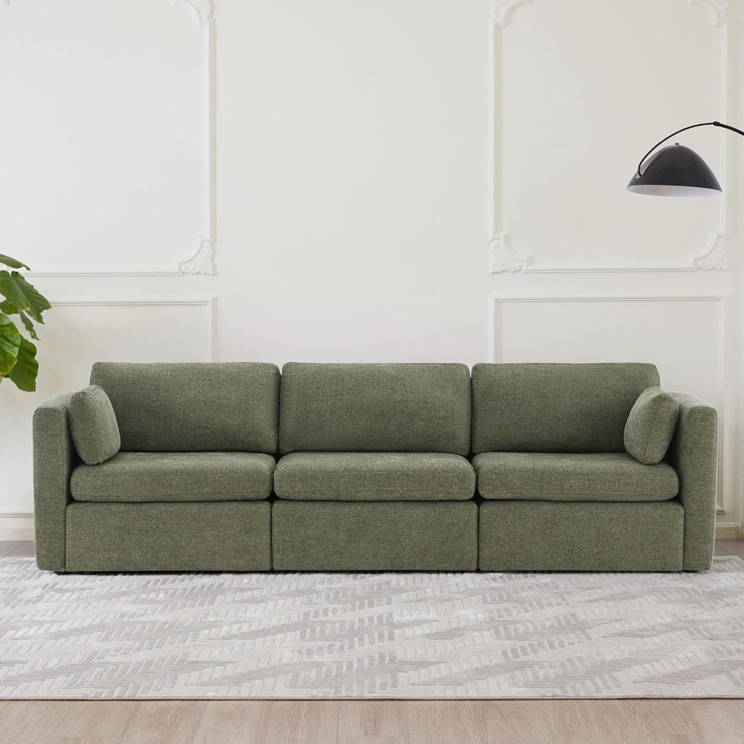 CHITA Oversized Modular Sectional Convertible Fabric Sofa Set, FSC Certified Extra Large Sectional Deep Seat Couch for Living Room