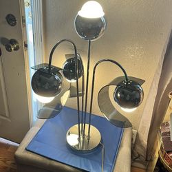 Vintage Chrome Waterfall Lamp