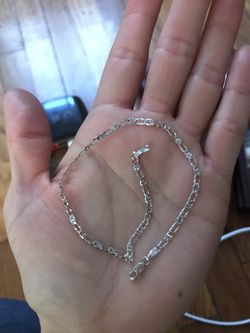 10K/417 White Gold Anklet