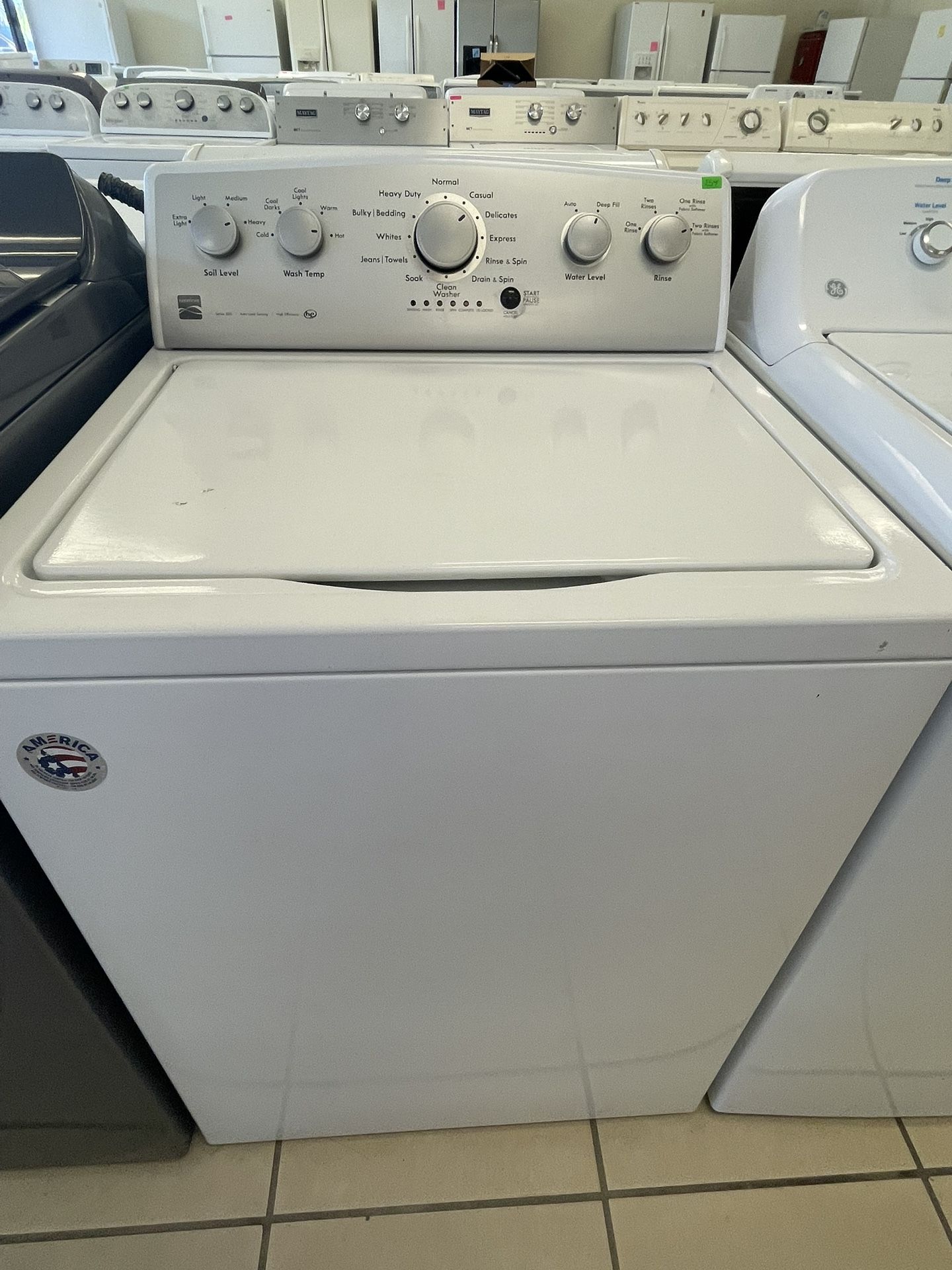 KENMORE TOP LOAD WASHER WHITE