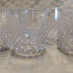 6 Whiskey Glasses Crystal 