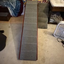 PawHut Pet Ramp for Dogs & Cats with Non-Slip Carpet