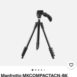 Manfrotto MKCOMPACTACN-BK Compact Action Aluminum Tripod - Black