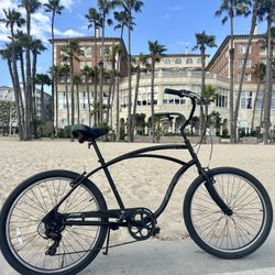 Electra Cruiser 7D Matte Black Beach Cruiser Bike - Tall Frame