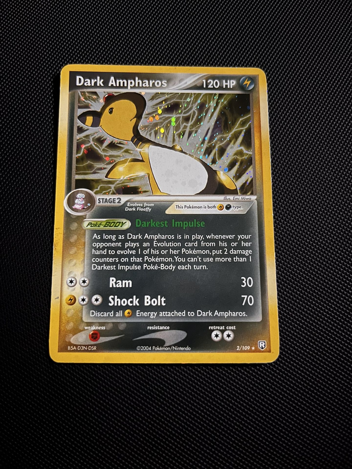 Dark Ampharos Vintage Pokemon