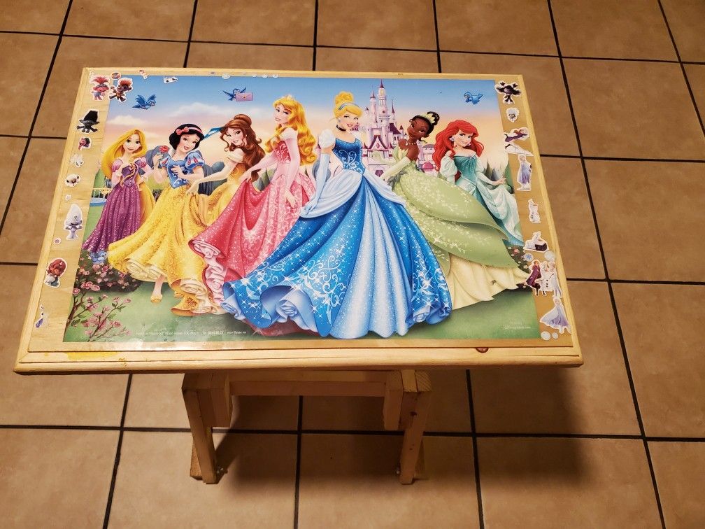 Princess bench and table