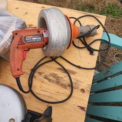 Plumbing Snake And Power Drill