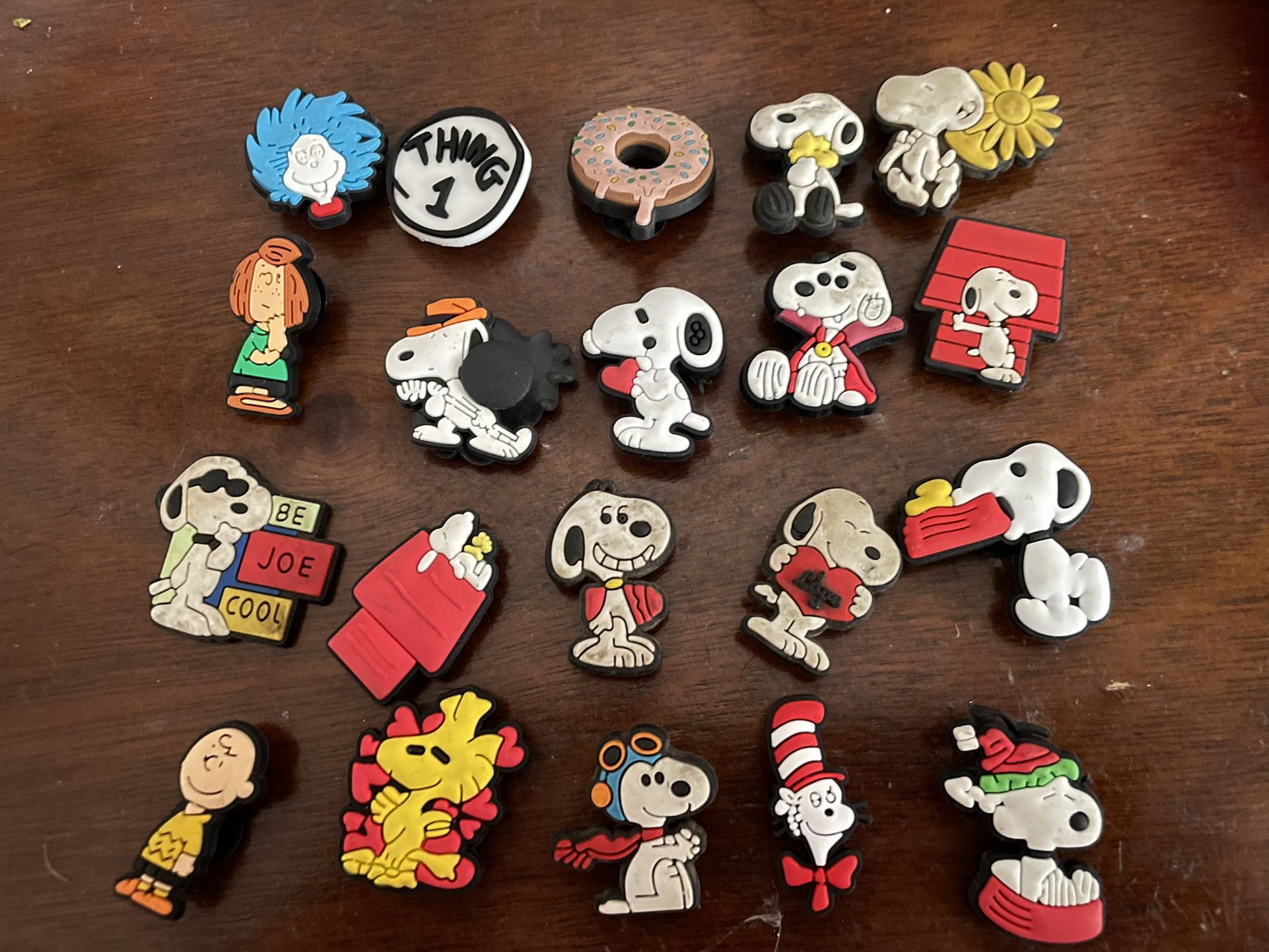 Snoopy croc charms