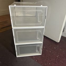 plastic shoe cases (used) 