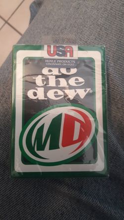 New and sealed Mountain Dew PlayingCards