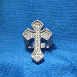 Moissanite 4.23 ctw Cross Ring 