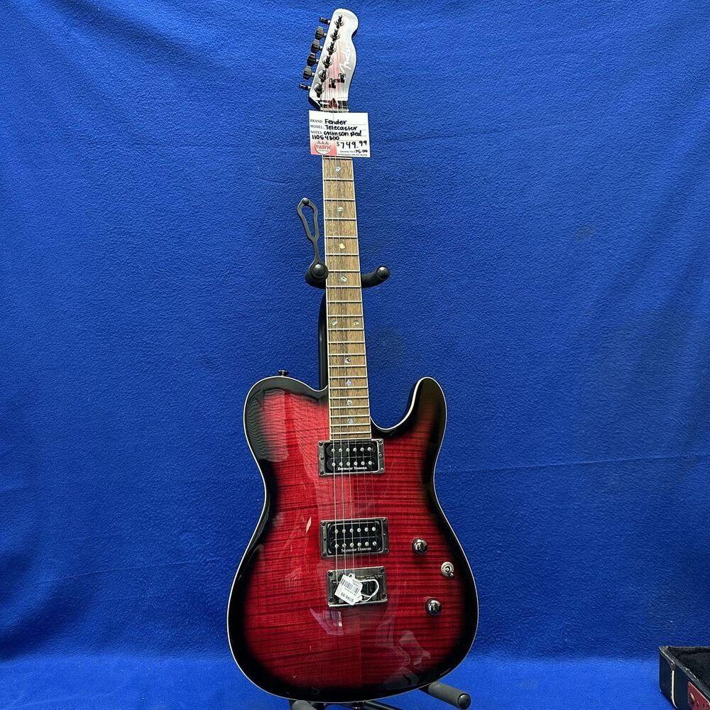 Fender Special Edition Custom Telecaster FMT HH - Crimson Red Transparent 11054300